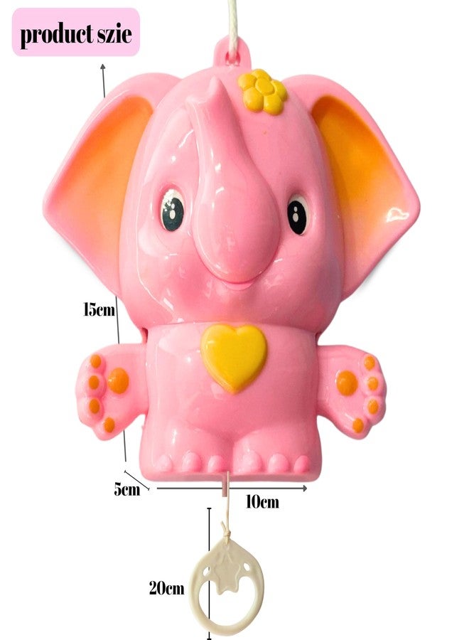MALLEXO Musical Bell for 0-6 Months Infant Toy | 1PCs Music Cardle Bell for New Born Baby Shake & Grab Rattle Toys for Kids, Boys and Girls Educational | Development Items Birthday Gifts for Children (Pink) - Image 2